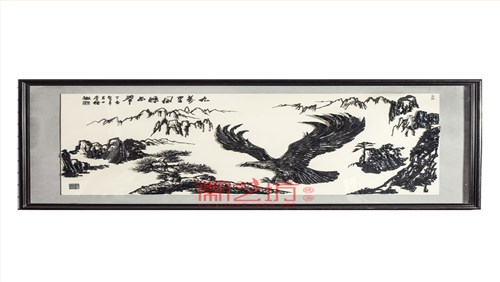 九万里风鹏正举精品装饰挂画芜湖铁画 徽艺坊名师李强作品