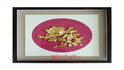 金寿桃芜湖铁画 祝寿送长辈精美礼品 安徽特色手工艺术品