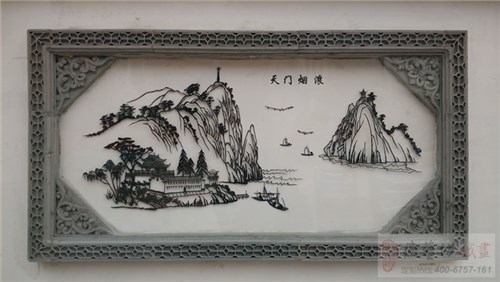 芜湖名校镜湖小学校园文化墙装饰铁画《芜湖十景》