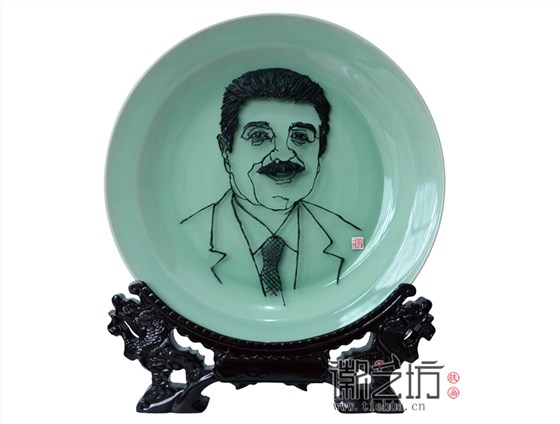 华为赠中东友人铁画礼品4