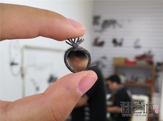 铁画体验DIY——松针戒指