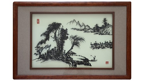 铁画大师吴智祥山水铁画作品3