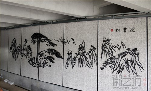 徽艺坊为南京溧水二里桥设计制作景观铁画（明觉铁艺）